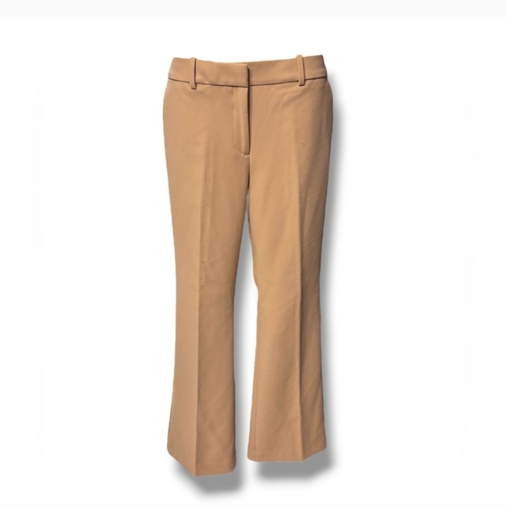 ANN TAYLOR Tan Madison Flare Trousers The Kate Fit (Curvy) Size 8 - Picture 10 of 10
